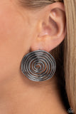 Paparazzi Accessories COIL Over - Black Earrings