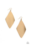 Paparazzi Accessories Retro Rally - Gold Earrings