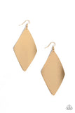 Paparazzi Accessories Retro Rally - Gold Earrings