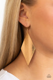 Paparazzi Accessories Retro Rally - Gold Earrings