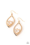 Paparazzi Accessories Beautifully Bejeweled - Gold Earrings