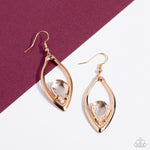 Paparazzi Accessories Beautifully Bejeweled - Gold Earrings