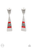 Paparazzi Accessories Safari Seeker - Red Earrings