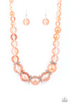 Paparazzi Accessories Marina Mirage - Orange Necklace