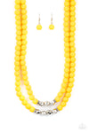 Paparazzi Accessories Summer Splash - Yellow Necklace