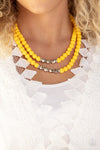 Paparazzi Accessories Summer Splash - Yellow Necklace