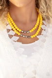 Paparazzi Accessories Summer Splash - Yellow Necklace