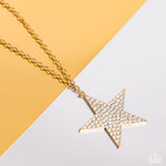 Paparazzi Accessories Rock Star Sparkle - Gold Necklace