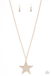 Paparazzi Accessories Rock Star Sparkle - Gold Necklace