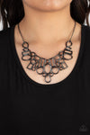 Paparazzi Accessories Geometric Grit - Black Necklace