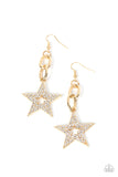 Paparazzi Accessories  Cosmic Celebrity - Gold Earrings