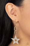 Paparazzi Accessories  Cosmic Celebrity - Gold Earrings