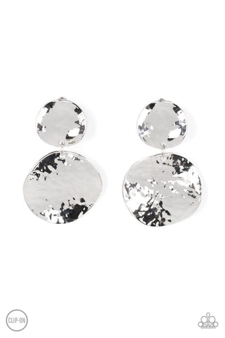 Paparazzi Accessories Rush Hour - Silver Clip-on Earrings