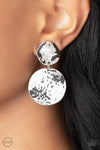 Paparazzi Accessories Rush Hour - Silver Clip-on Earrings