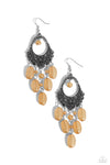 Paparazzi Accessories Botanical Escape - Brown Earrings