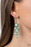 Paparazzi Accessories Summer Feeling - Green Earrings