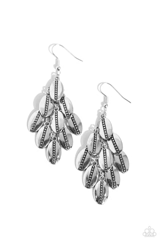 Paparazzi Accessories Tumbleweed Trek - Silver Earrings