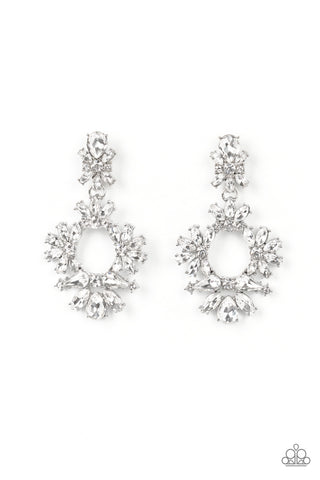 Paparazzi Accessories Leave them Speechless - White Earrings