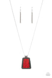 Paparazzi Accessories Private Plateau - Red Necklace