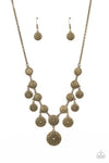 Paparazzi Accessories Sahara Stars - Brass Necklace