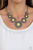 Paparazzi Accessories Garden Glade - Yellow Necklace