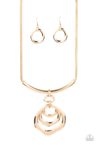 Paparazzi Accessories Forged in Fabulous - Gold Necklace