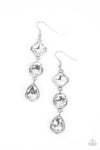 Paparazzi Accessories Reflective Rhinestones - White Earrings