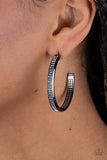 Paparazzi Accessories Flash Freeze - Black Earrings