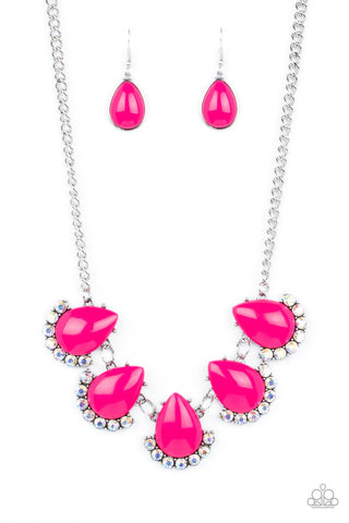 Paparazzi Accessories Ethereal Exaggerations - Pink Necklace