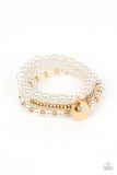 Paparazzi Accessories Pearly Professional - Gold Bracelet