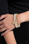 Paparazzi Accessories Pearly Professional - Gold Bracelet