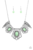 Paparazzi Accessories Glimmering Groves - Green Necklace