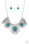 Paparazzi Accessories Glimmering Groves - Blue Necklace