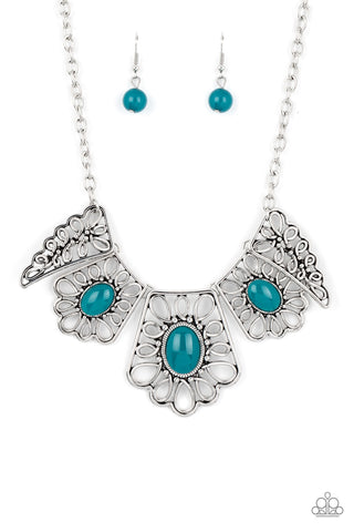 Paparazzi Accessories Glimmering Groves - Blue Necklace