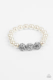 Paparazzi Accessories Breathtaking Ball - White Bracelet