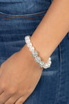 Paparazzi Accessories Breathtaking Ball - White Bracelet