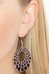 Paparazzi Accessories So Self-GLOW-rious - Purple Earrings