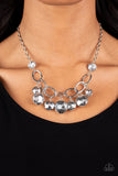 Paparazzi Accessories Rhinestone River - Silver Necklace