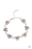 Paparazzi Accessories Catching Feelings - Red Bracelet