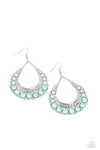 Paparazzi Accessories Bubbly Bling - Green Earrings