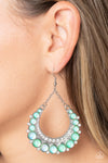 Paparazzi Accessories Bubbly Bling - Green Earrings