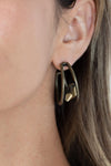 Paparazzi Accessories Unrefined Reverie - Brass Earrings