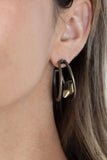 Paparazzi Accessories Unrefined Reverie - Brass Earrings