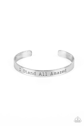 Paparazzi Accessories I Stand All Amazed - Silver Bracelet