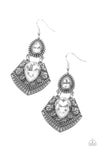 Paparazzi Accessories Royal Remix - White Earrings