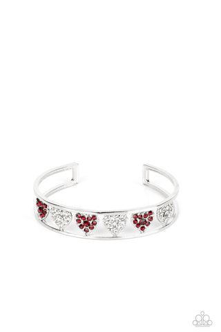 Paparazzi Accessories Decadent Devotion - Red Bracelet