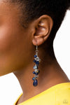 Paparazzi Accessories Cheeky Cascade - Blue Earrings