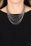 Paparazzi Accessories Cascading Chains - Silver Necklace