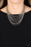 Paparazzi Accessories Cascading Chains - Silver Necklace