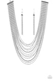 Paparazzi Accessories Cascading Chains - Silver Necklace